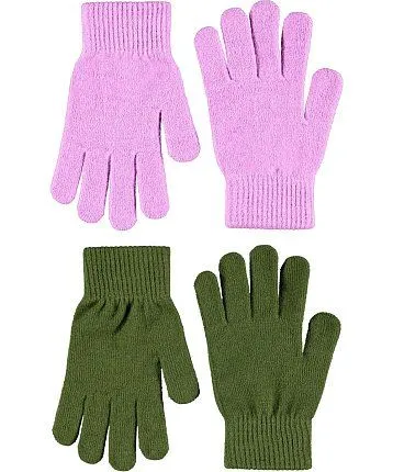 перчатки (2 пары) для девочки MOLO 1453523