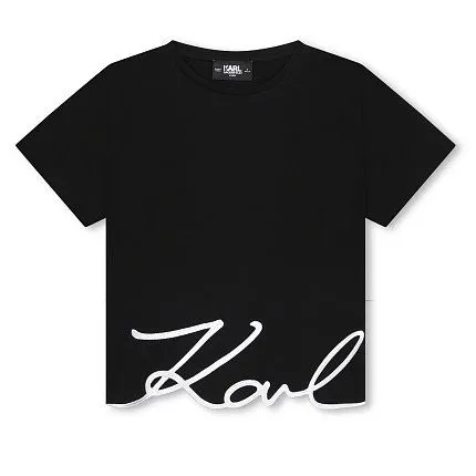 футболка для девочки KARL LAGERFELD KIDS 1426630