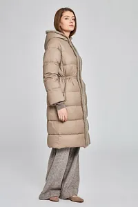 пальто с отделкой из норки женское Manzoni 24 1460248