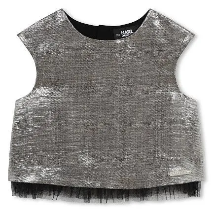 блузка для девочки KARL LAGERFELD KIDS 1424266