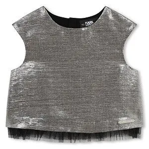 блузка для девочки KARL LAGERFELD KIDS 1424266