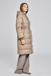 пальто с отделкой из норки женское MANZONI 24 1460248