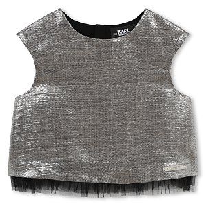 блузка для девочки KARL LAGERFELD KIDS 1424266